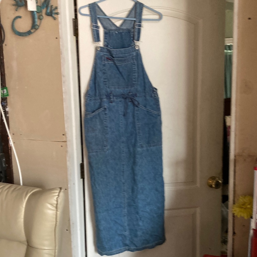 Coveralls drawstring dress